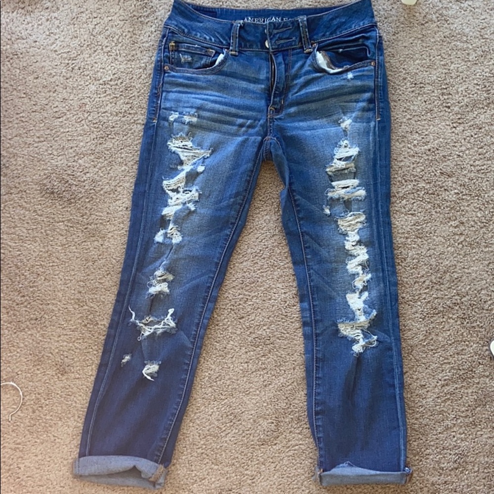 super super stretch crop jeans